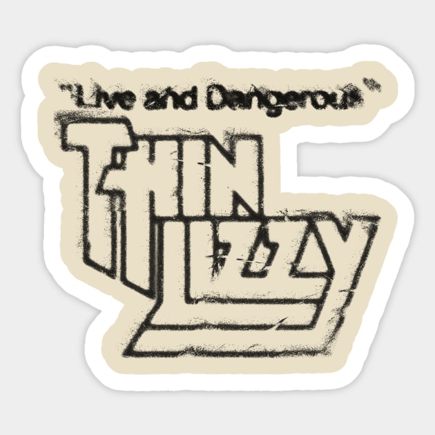 thin lizzy graffiti logo graphic Sticker by HAPPY TRIP PRESS